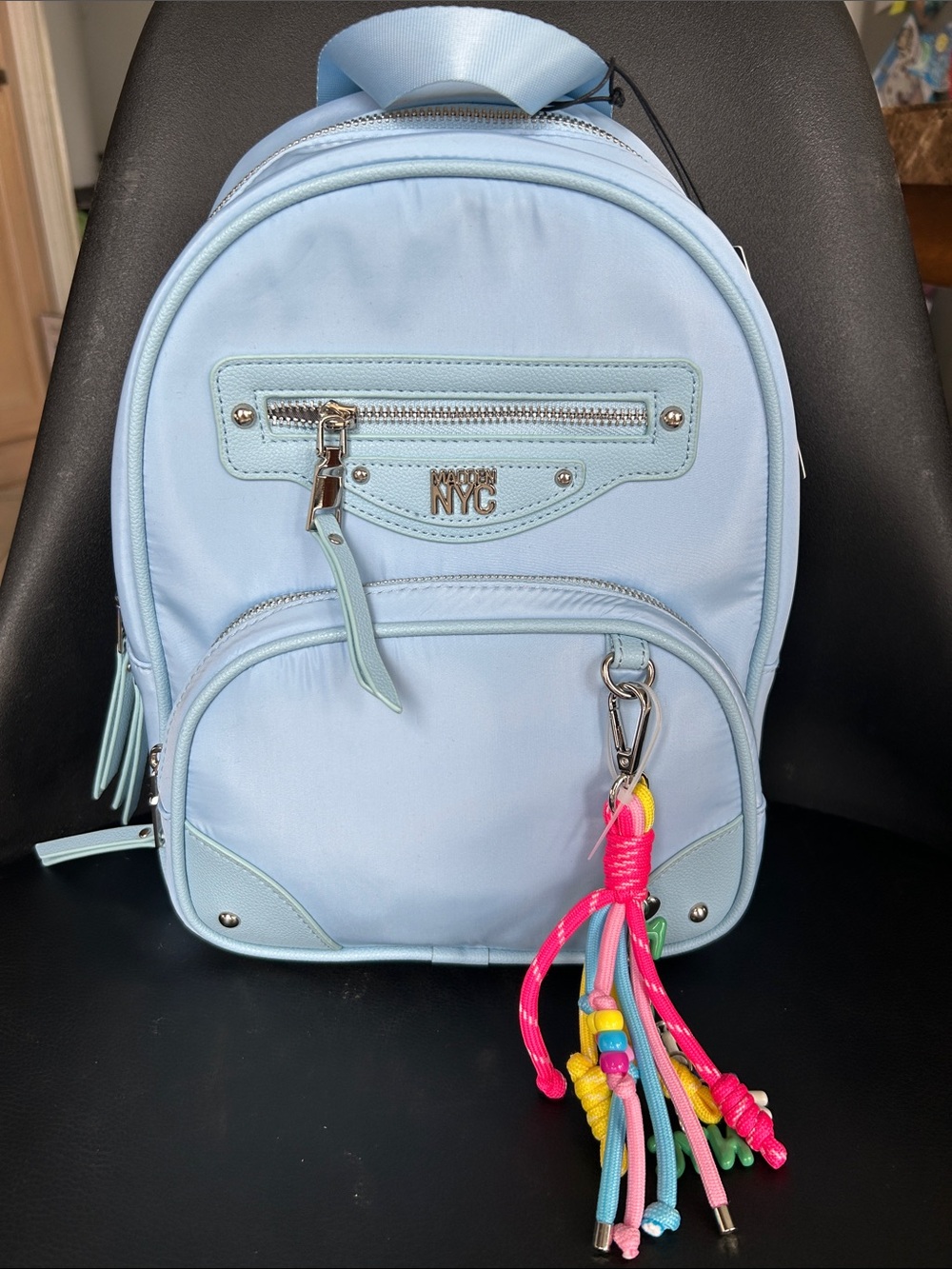 NWT 🆕 Steve Madden NYC Dome Backpack with removable charms